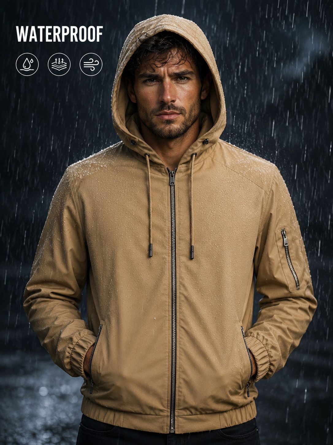 caraba Solid Men Raincoat-picture-39