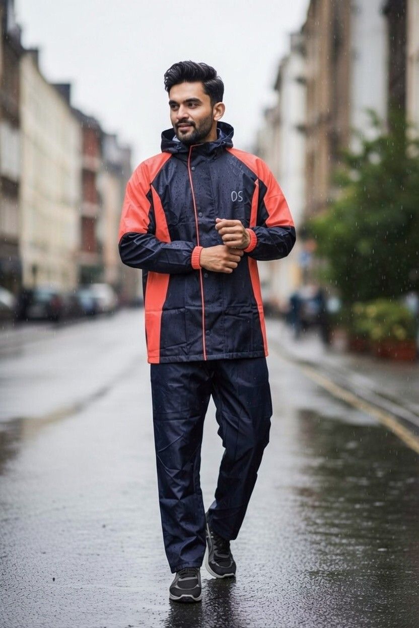 os rainwear Colorblock Men Raincoat-picture-16