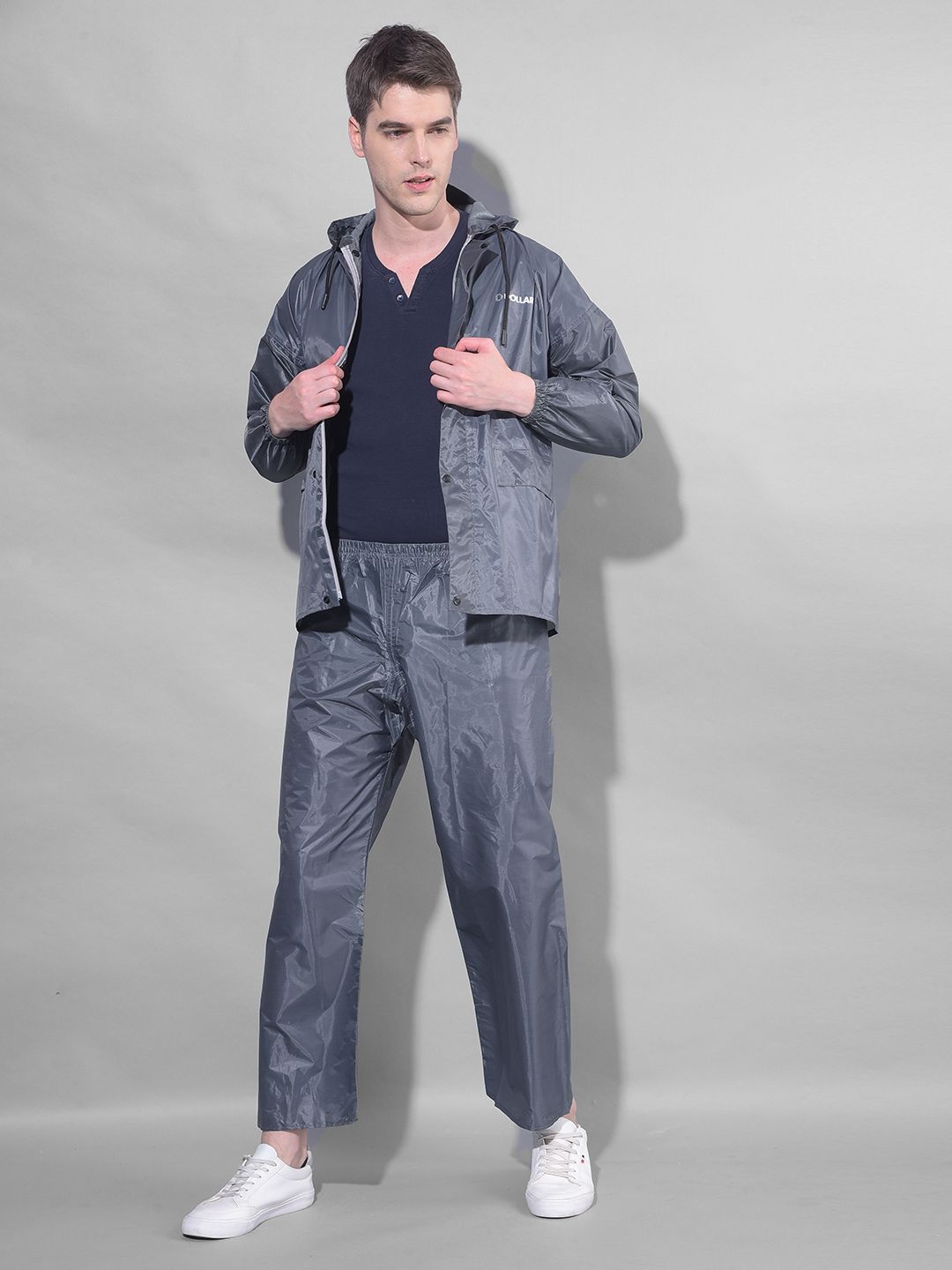 dollar Solid Men Raincoat-picture-17