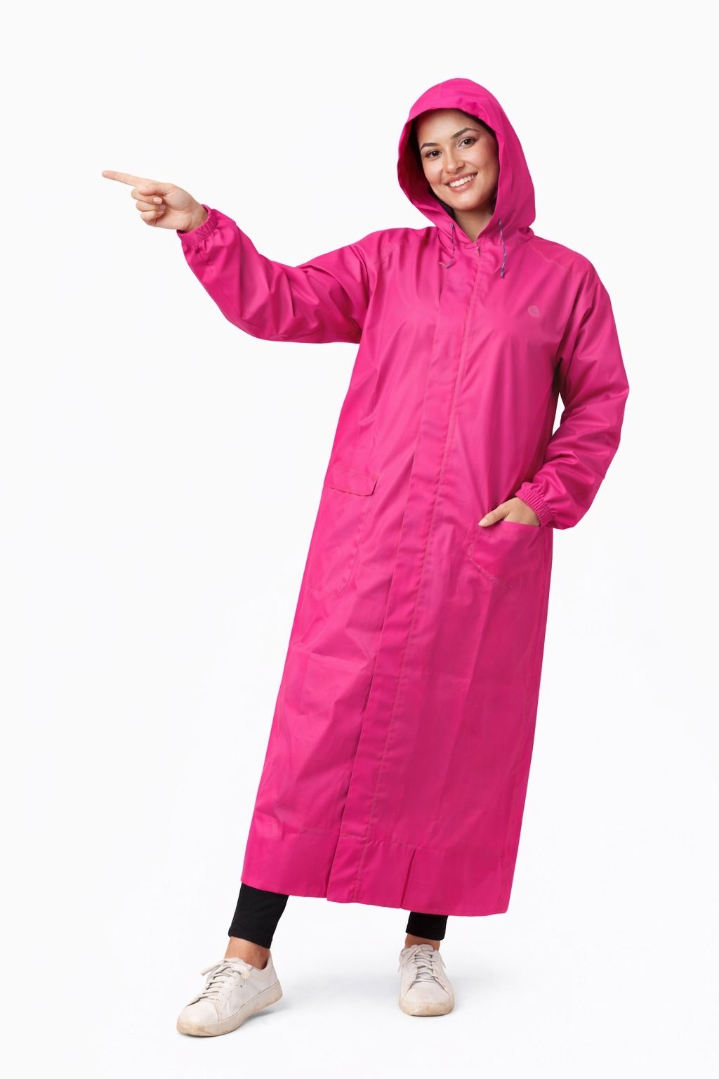 rainshower Solid Women Raincoat-picture-14