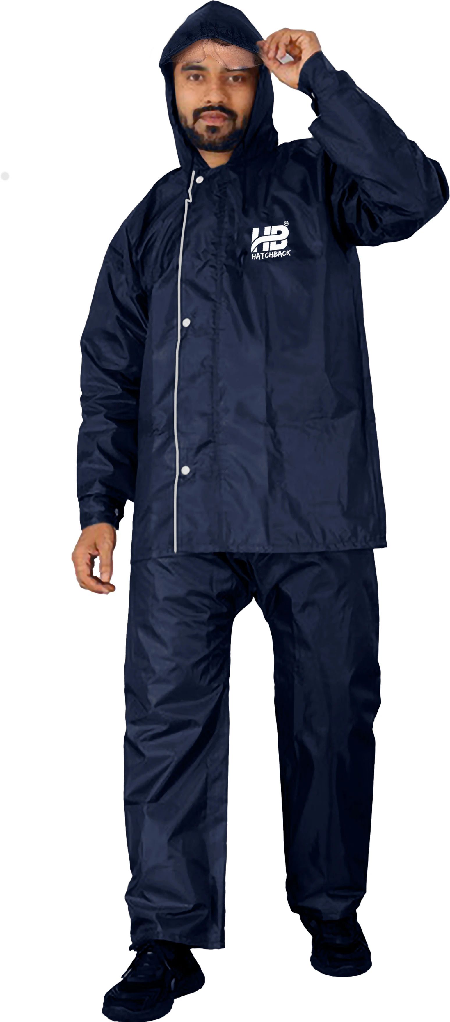 Solid Men Raincoat