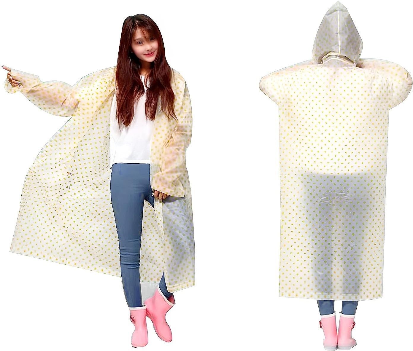 fashionon Polka Print Women Rain Suit-picture-13