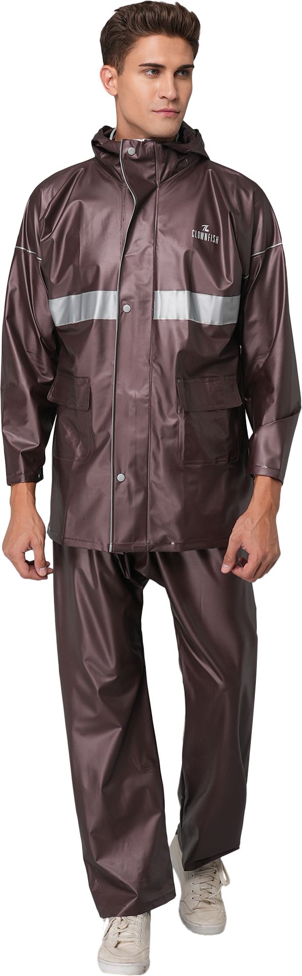 the clownfish Solid Men Rain Suit-picture-18
