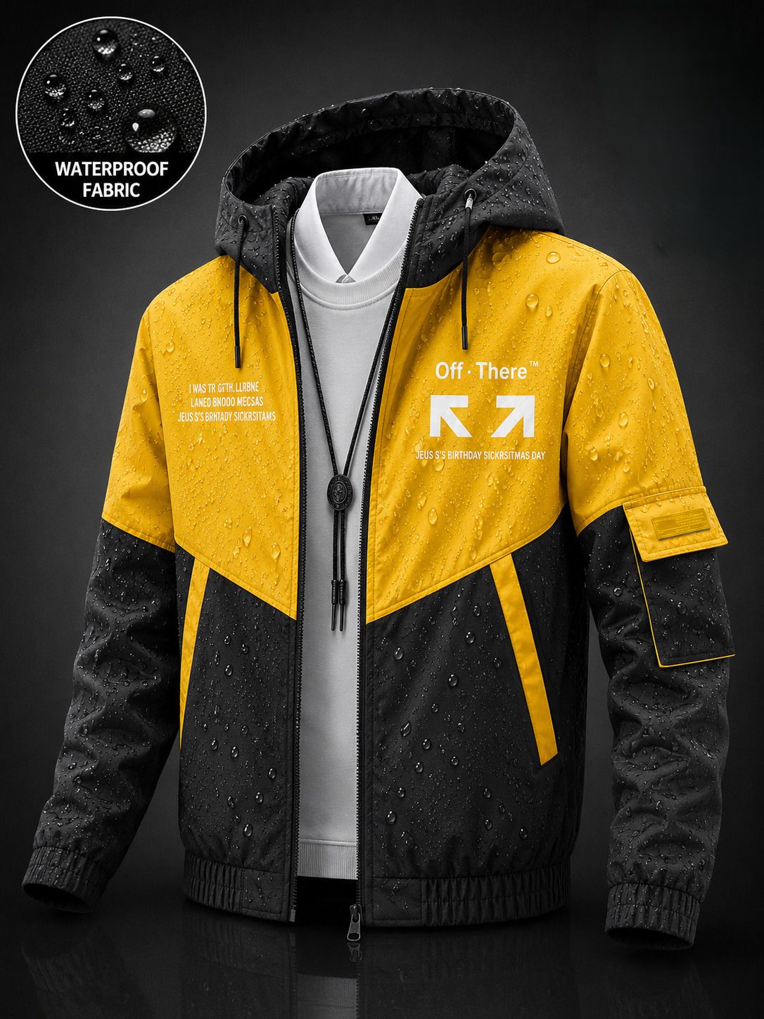 plus91 Colorblock Men Raincoat-picture-19