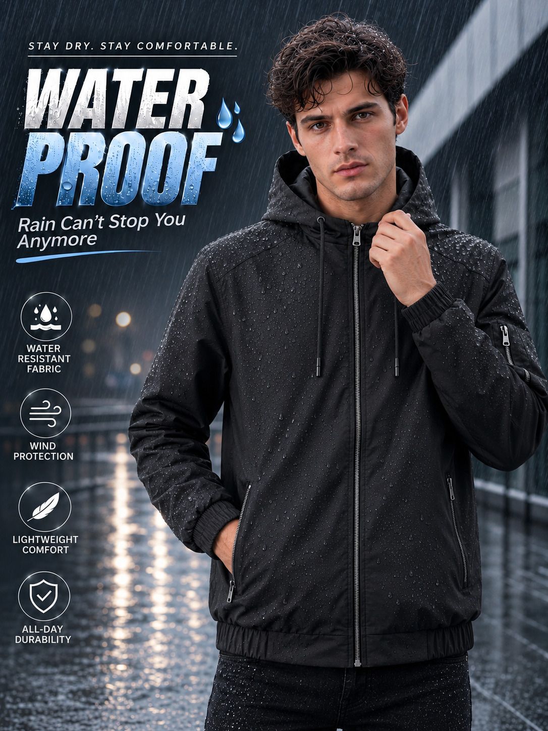 mia fashion Colorblock Men Raincoat-picture-11