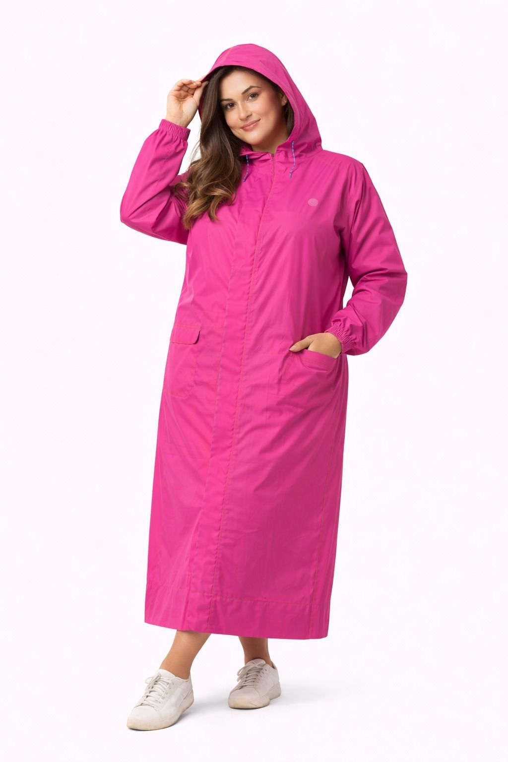 rainshower Solid Women Raincoat-picture-37