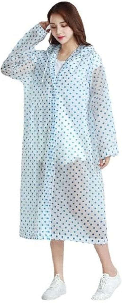Polka Print Women Rain Suit-image-37