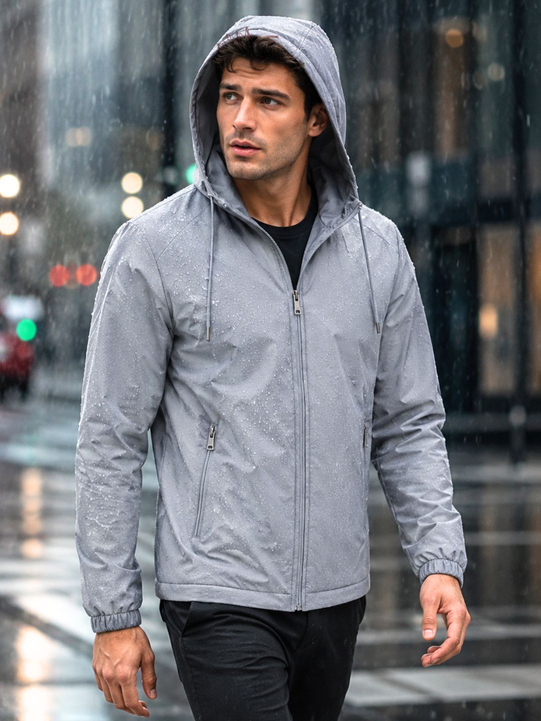caraba Solid Men Raincoat-picture-12