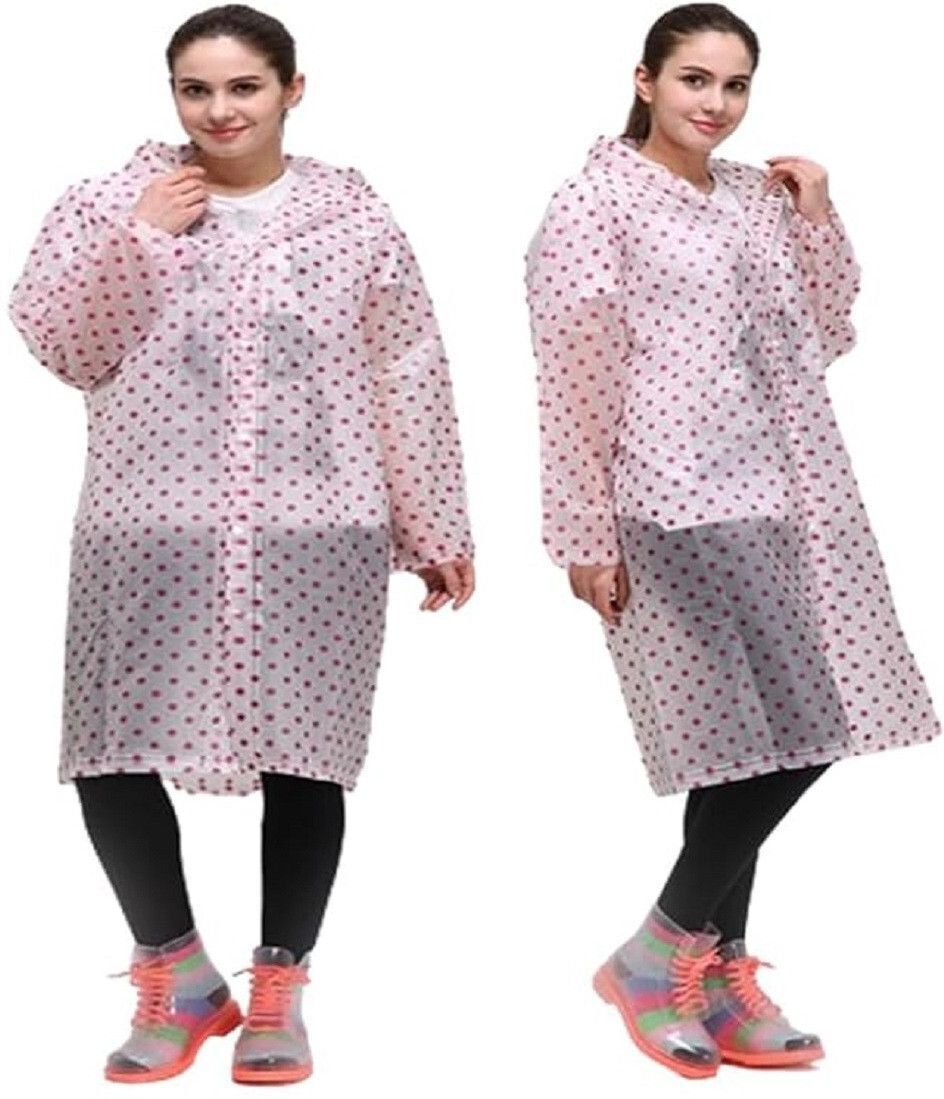 fashionon Polka Print Women Rain Suit-picture-25