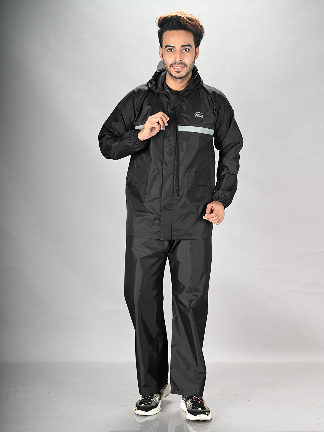 lux venus Solid Men Rain Suit-picture-22