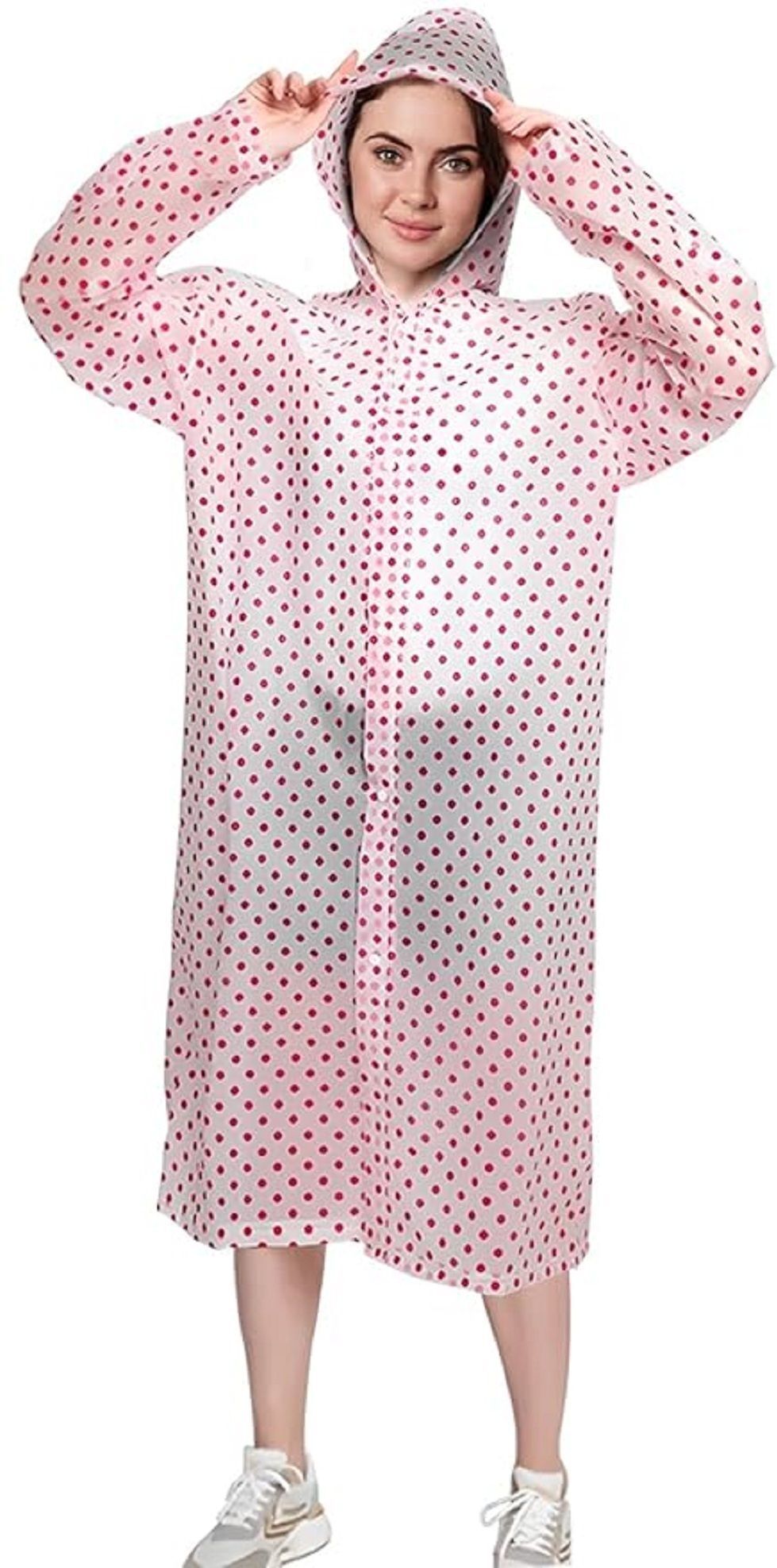 fashionon Polka Print Women Rain Suit-picture-46