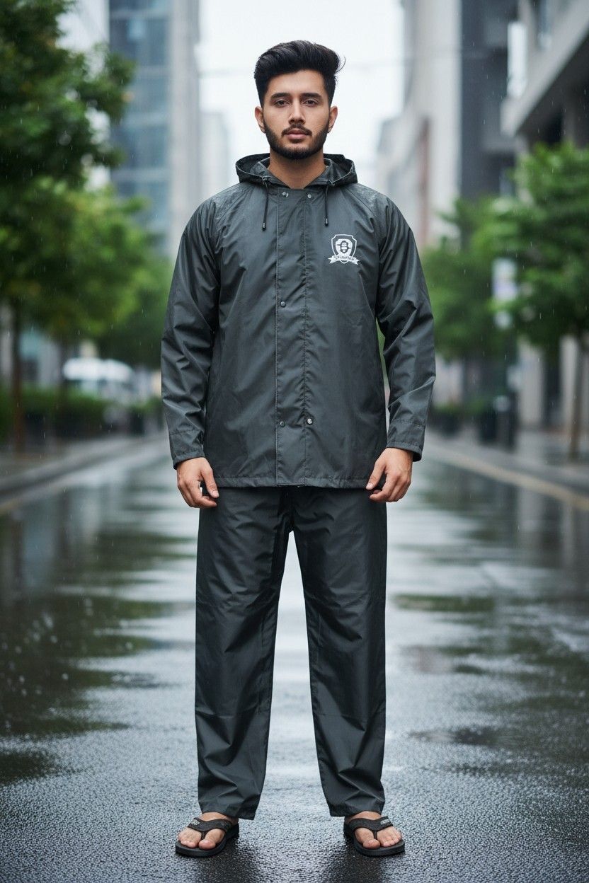 unique moments Solid Men Raincoat-picture-15