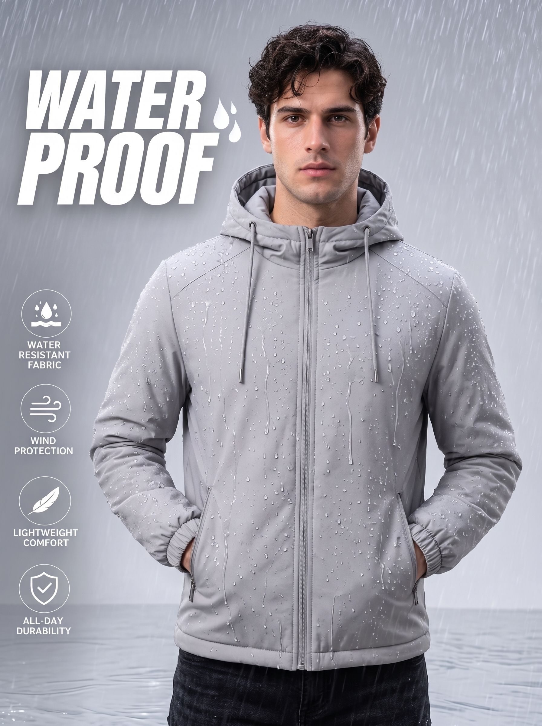 caraba Solid Men Raincoat-picture-32