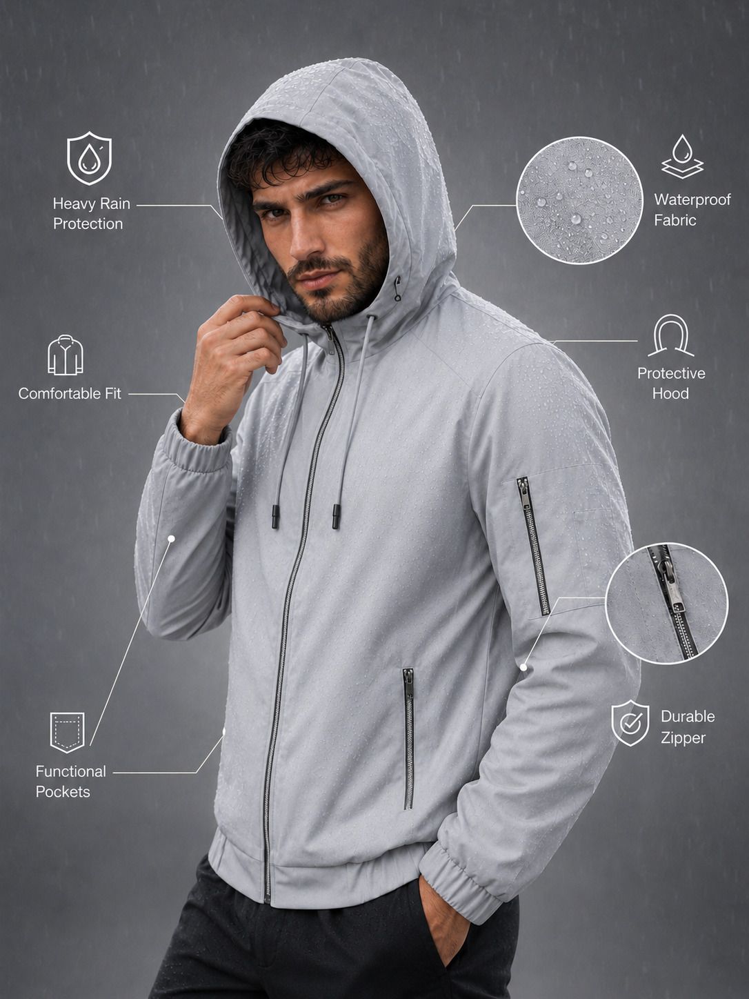 mia fashion Solid Men Raincoat-picture-17