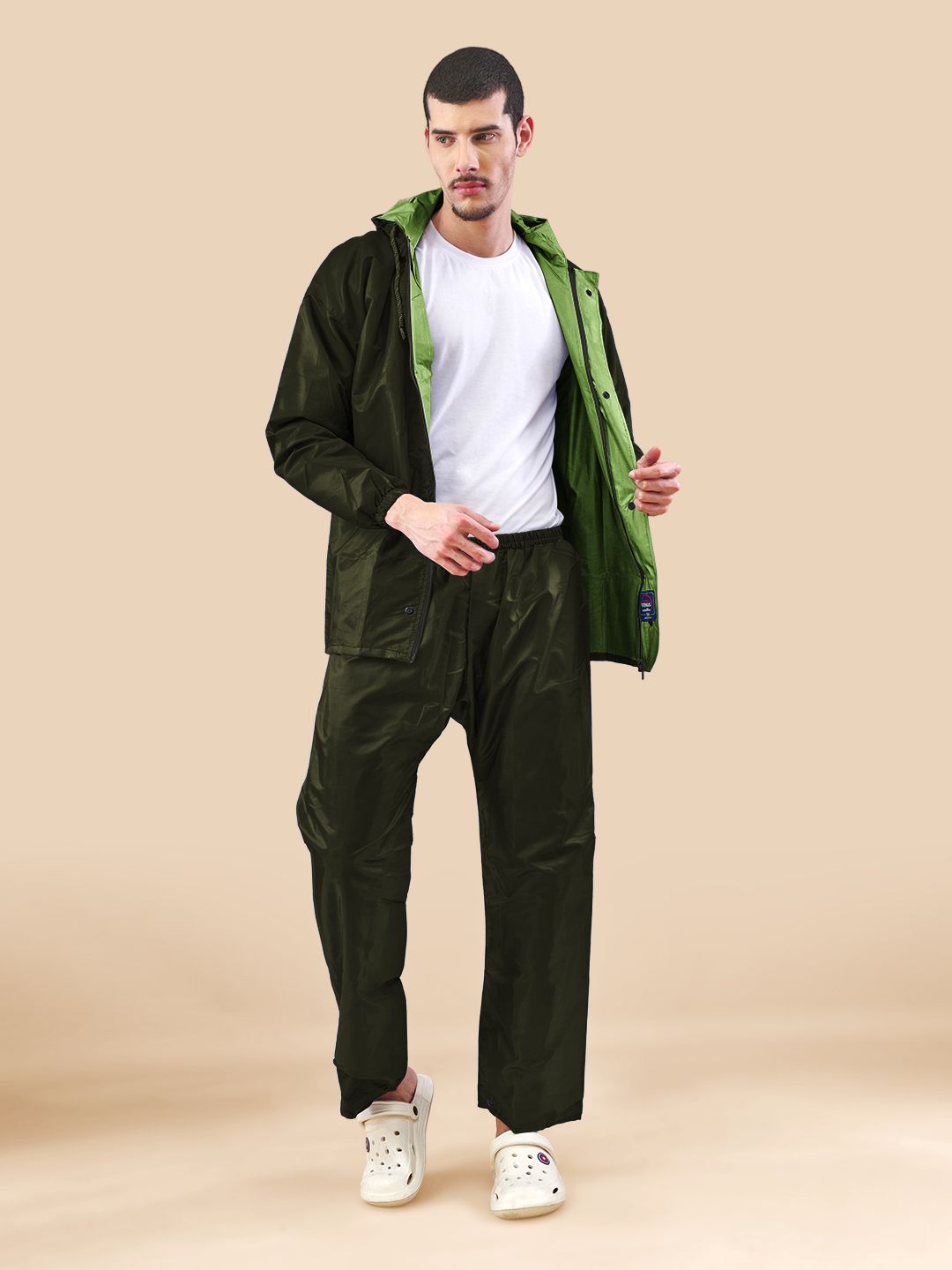 lux venus Solid Men Rain Suit-picture-20