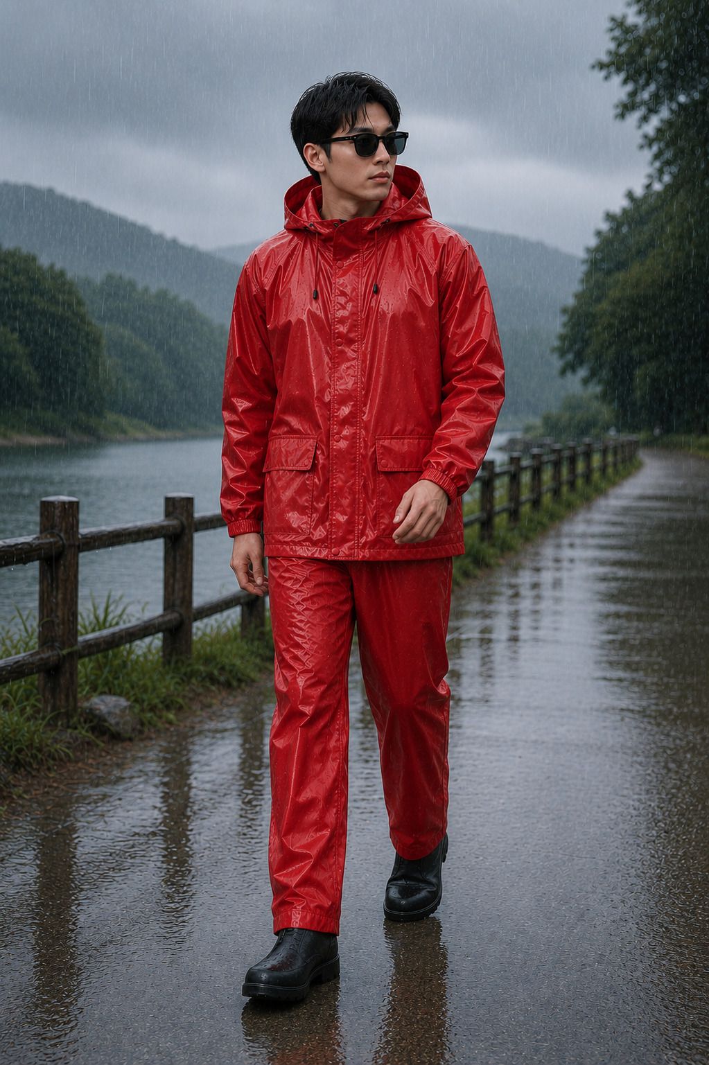 dressbase Solid Men Raincoat-picture-11