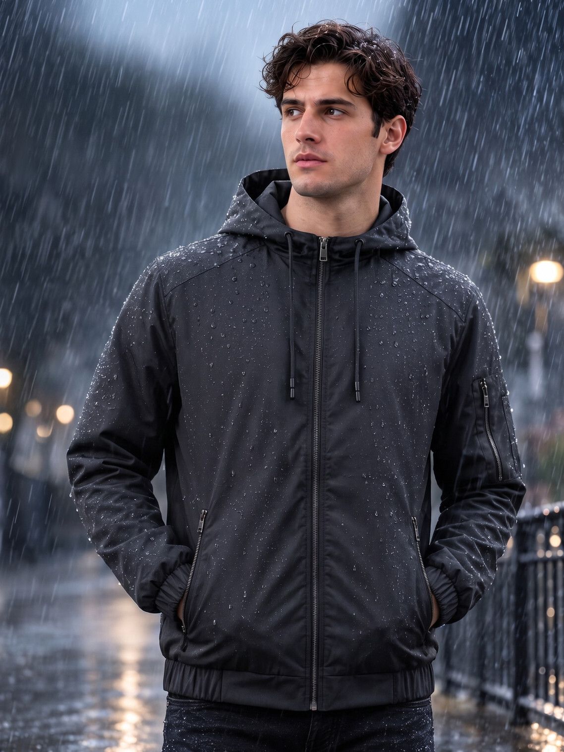 mia fashion Colorblock Men Raincoat-picture-37