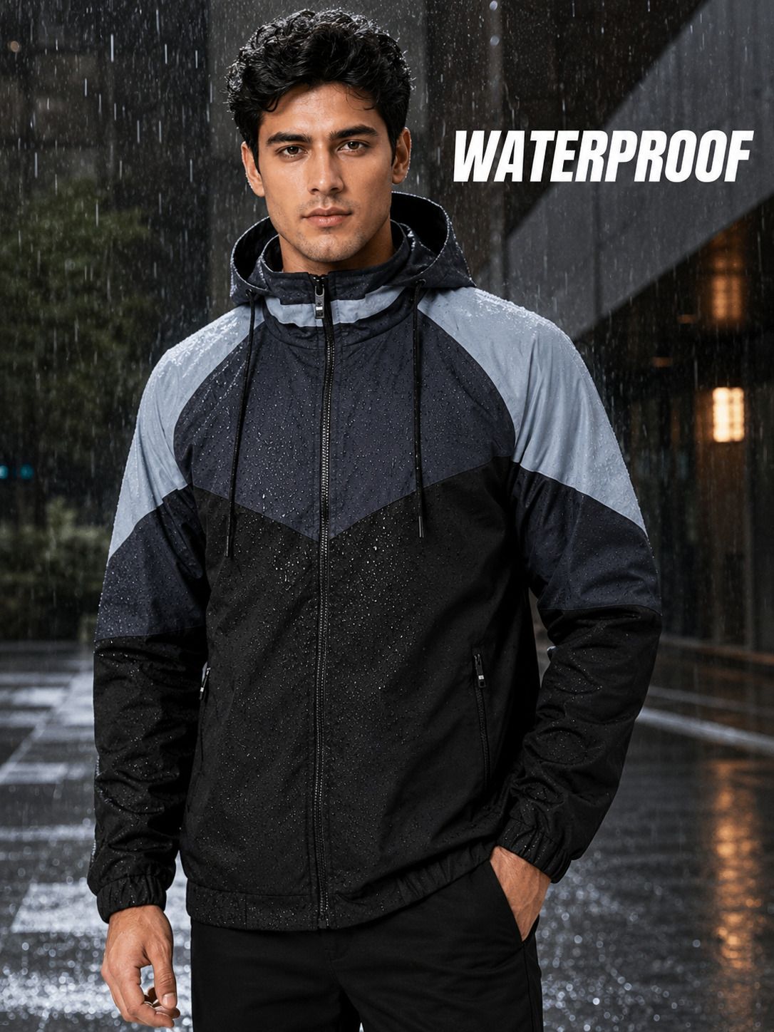 mia fashion Colorblock Men Raincoat-picture-44