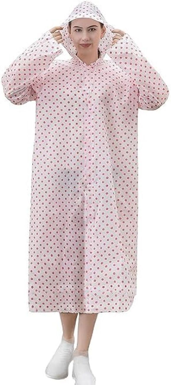 Polka Print Women Rain Suit-image-19