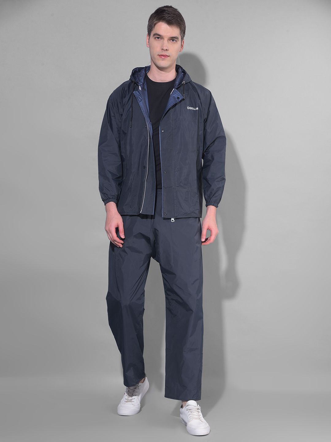 dollar Solid Men Raincoat-picture-27