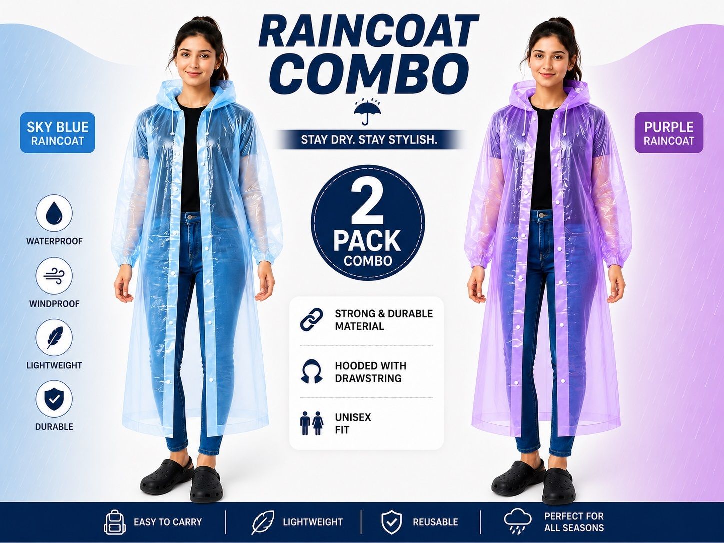 loom legacy Solid Women Raincoat-picture-29