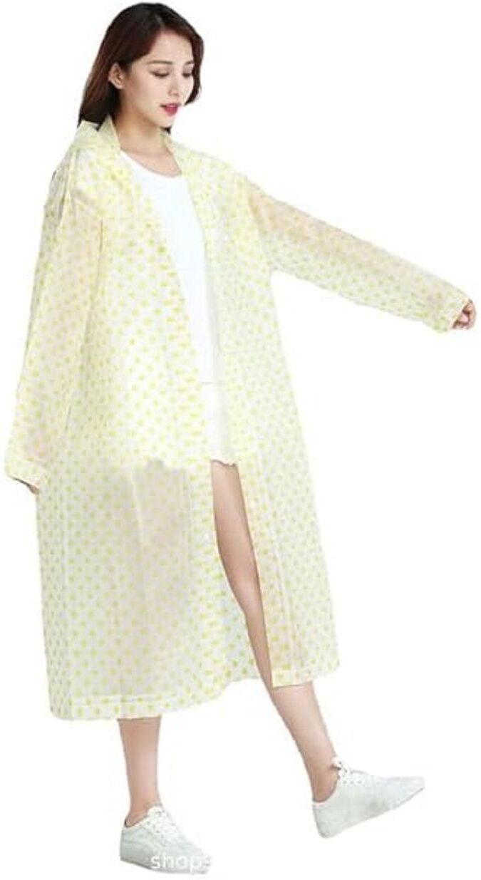 Polka Print Women Rain Suit-image-2