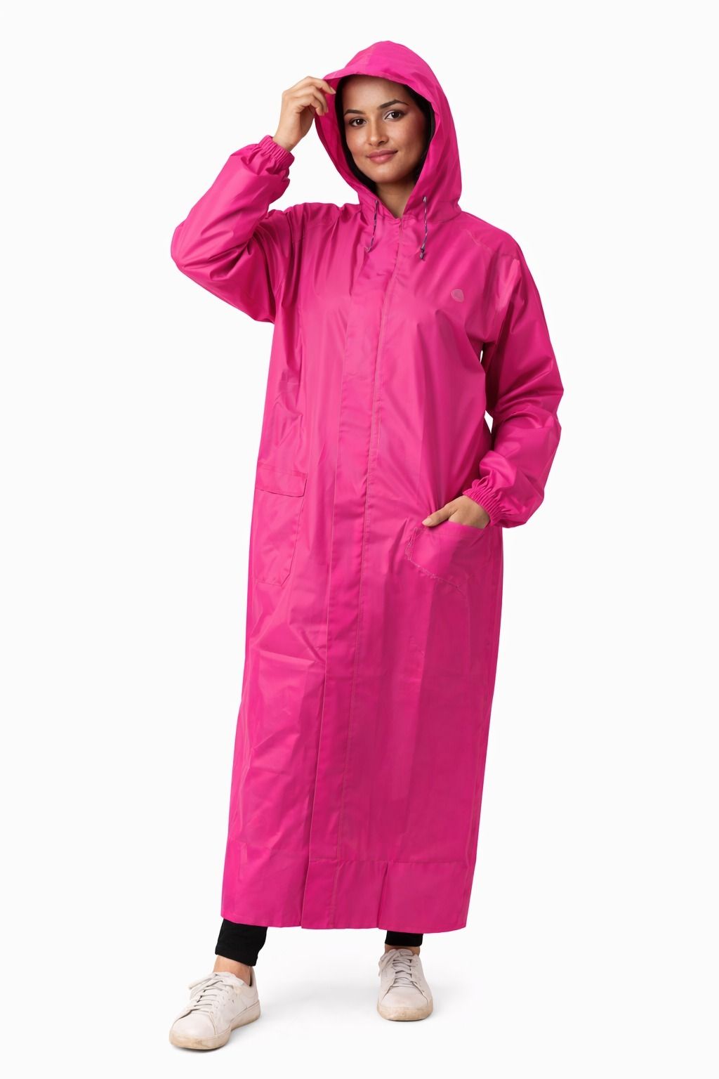 rainshower Solid Women Raincoat-picture-12