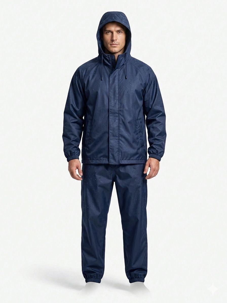 aqua safe Solid Men Raincoat-picture-17