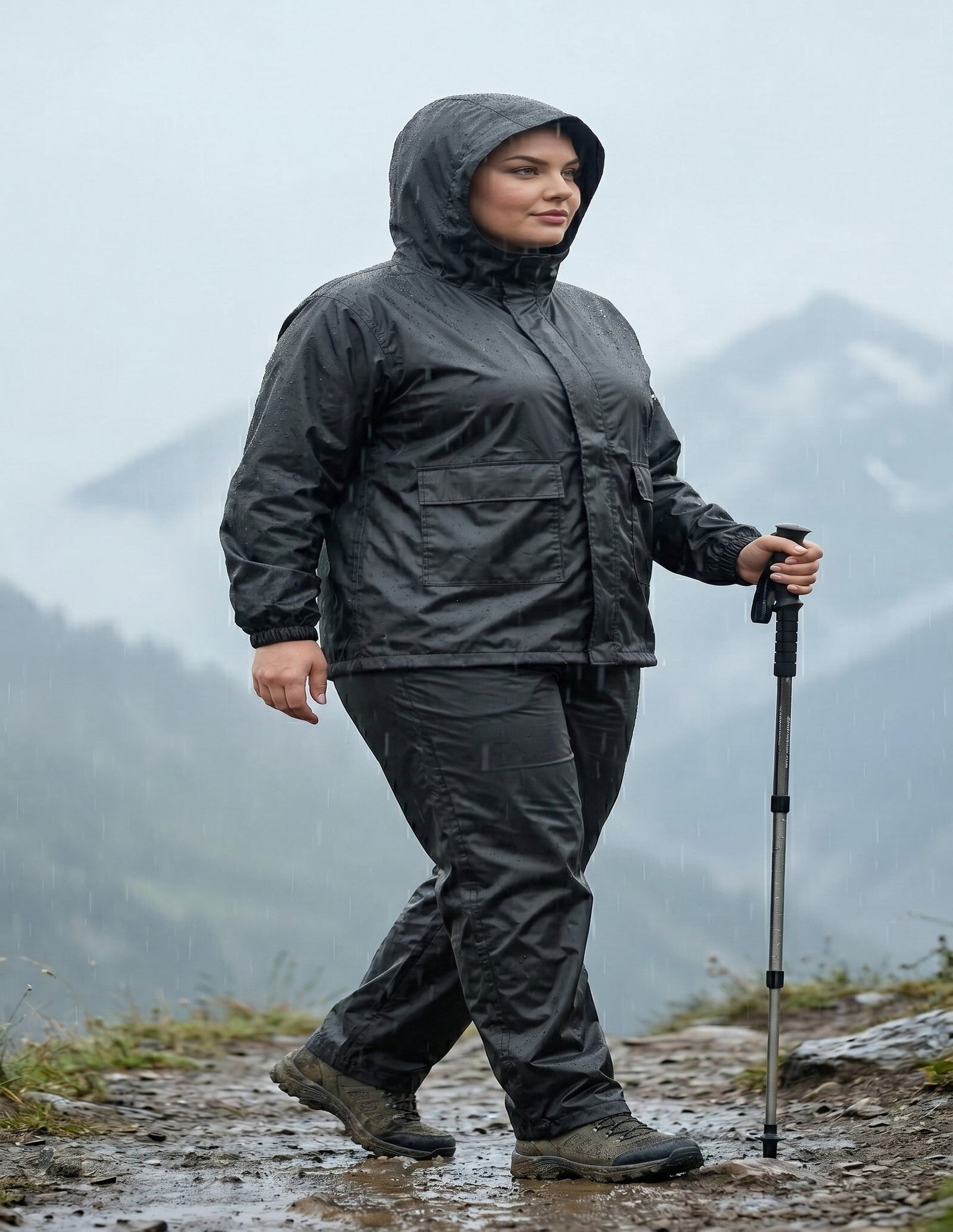 Solid Women Rain Suit-image-19