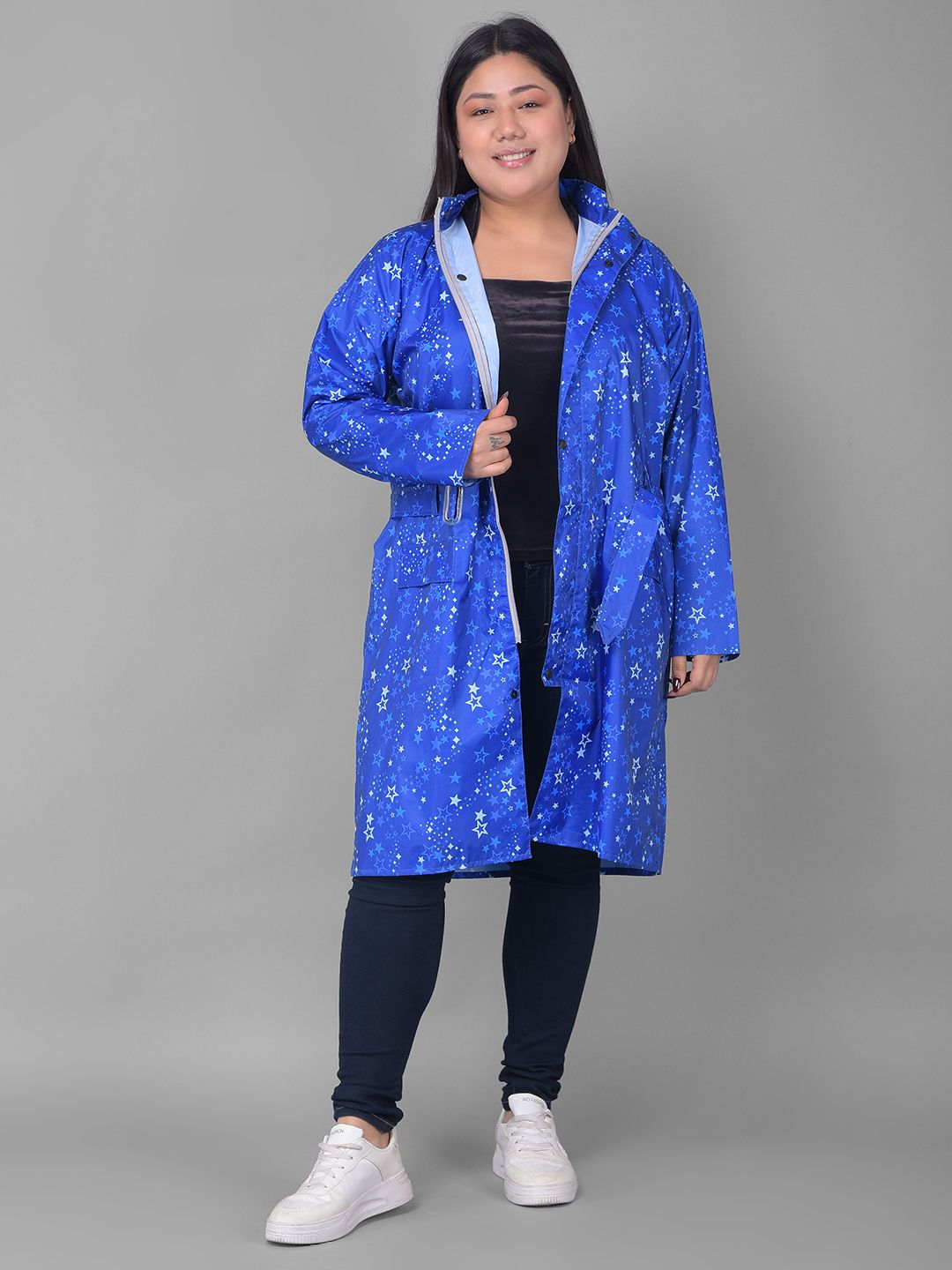 dollar Graphic Print Women Raincoat-picture-11