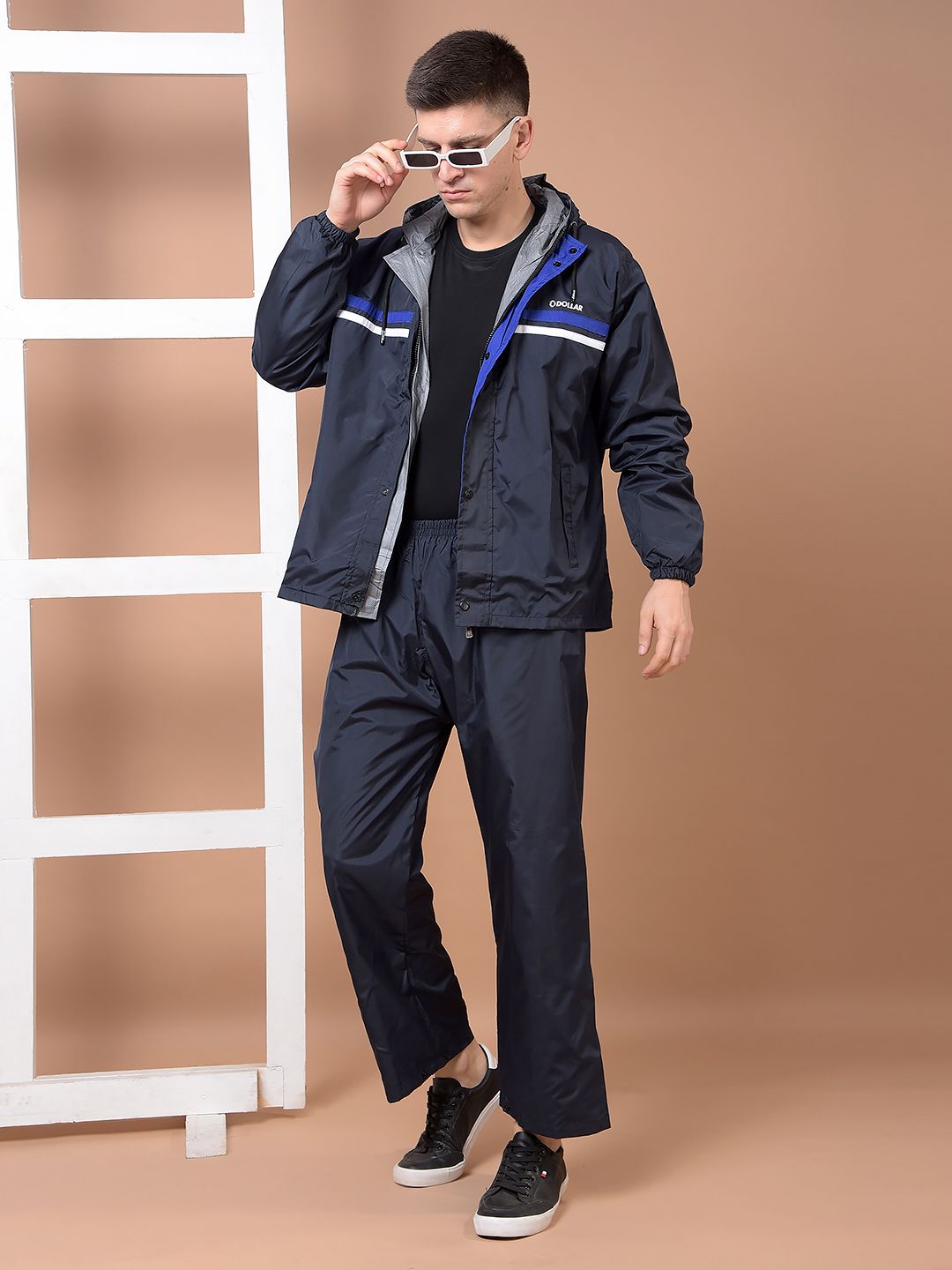 dollar Striped Men Rain Suit-picture-13