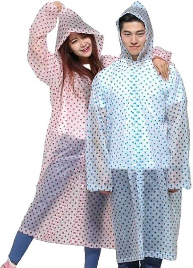 Polka Print Women Rain Suit-image-36