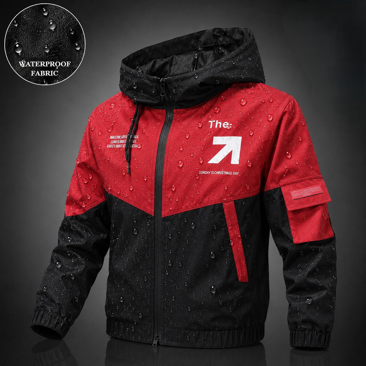 plus91 Colorblock Men Raincoat-picture-20