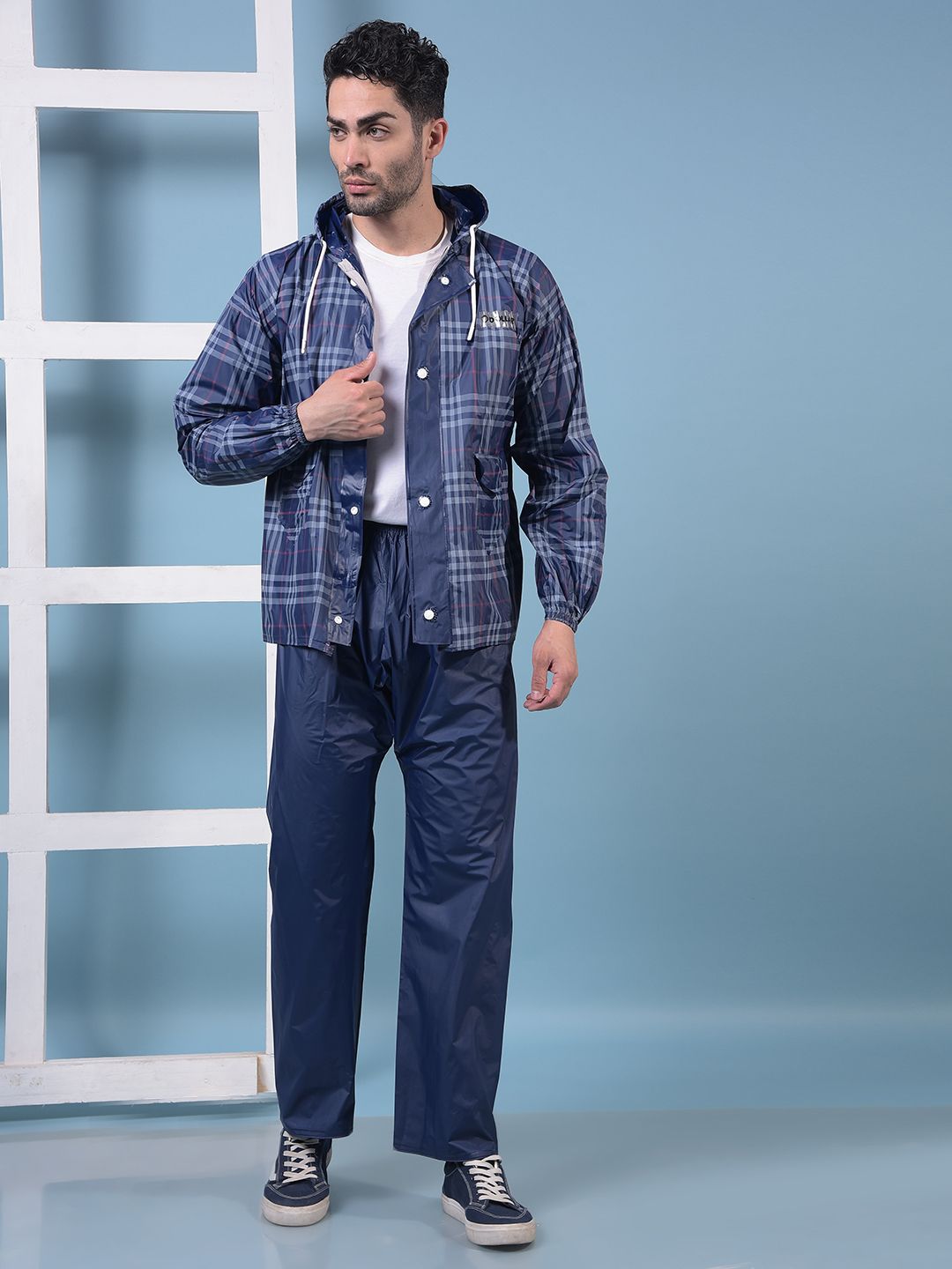 dollar Checkered Men Rain Suit-picture-13
