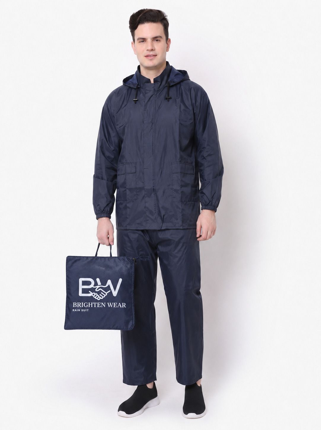 brighten wear Solid Men Rain Suit-picture-34