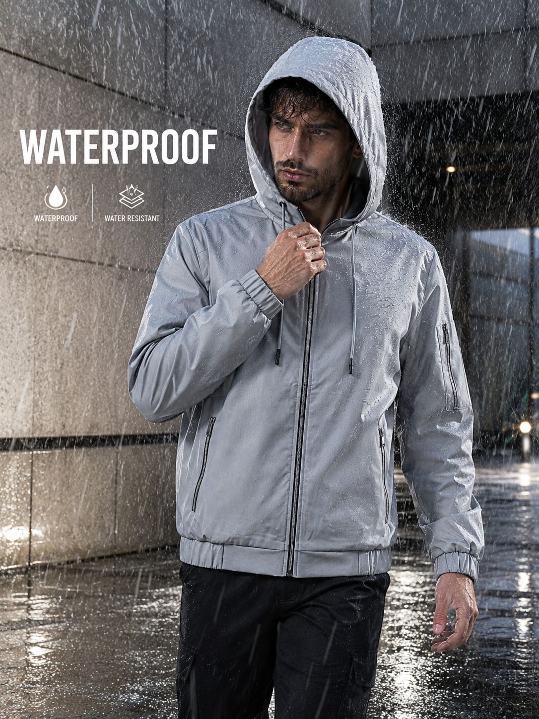 caraba Solid Men Raincoat-picture-40