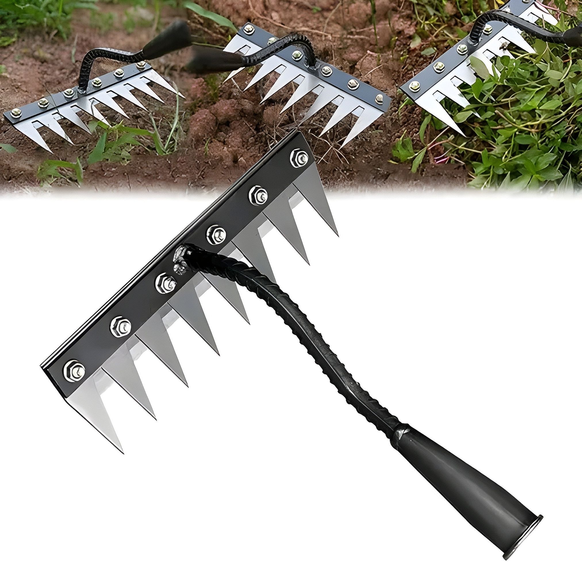 jamal enterprises 6 teeth weeding rake premium quality iron product Weeding Rake-picture-21
