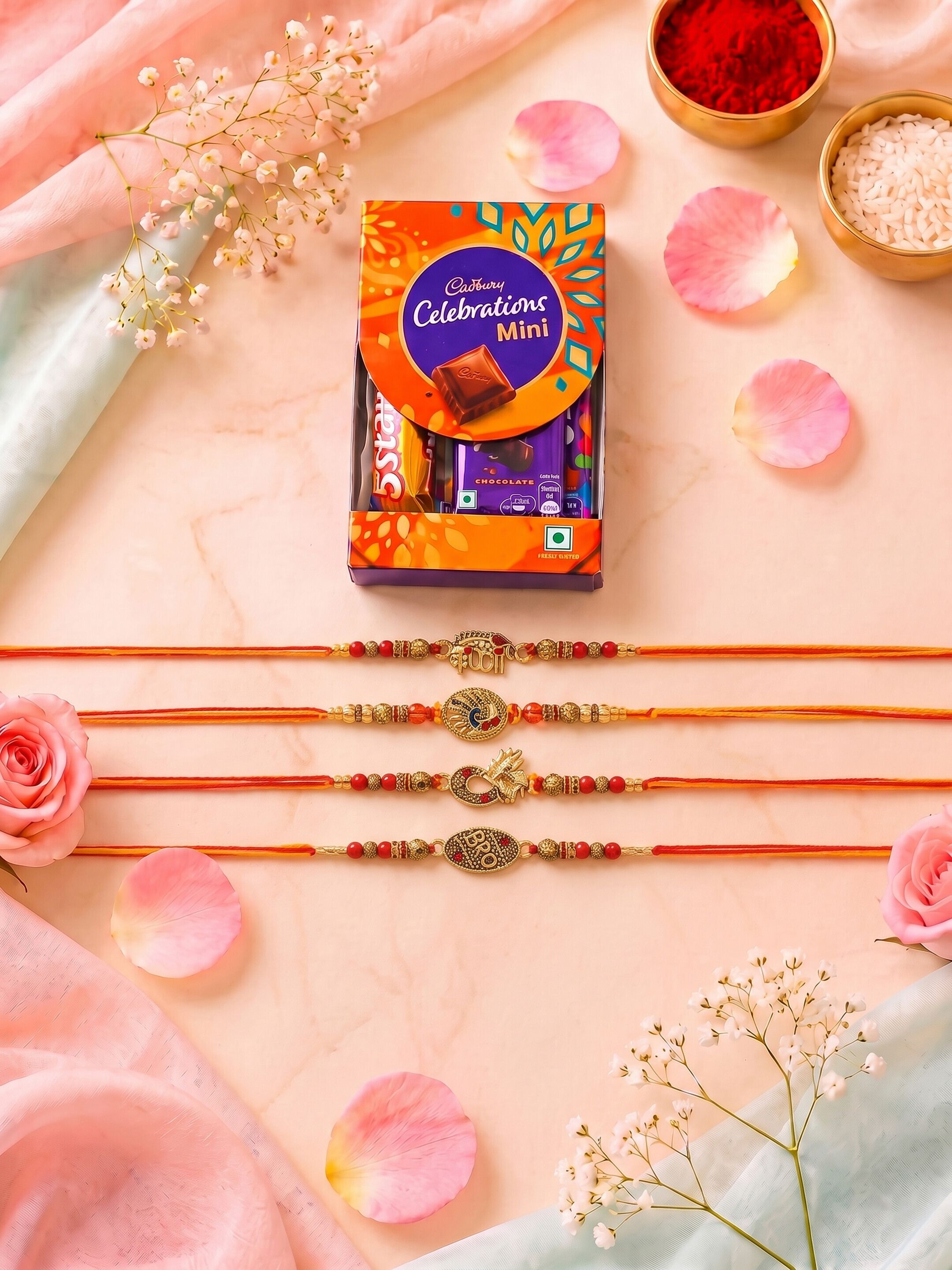 poorak Rakhi For Brother Assorted Gift Box-picture-22