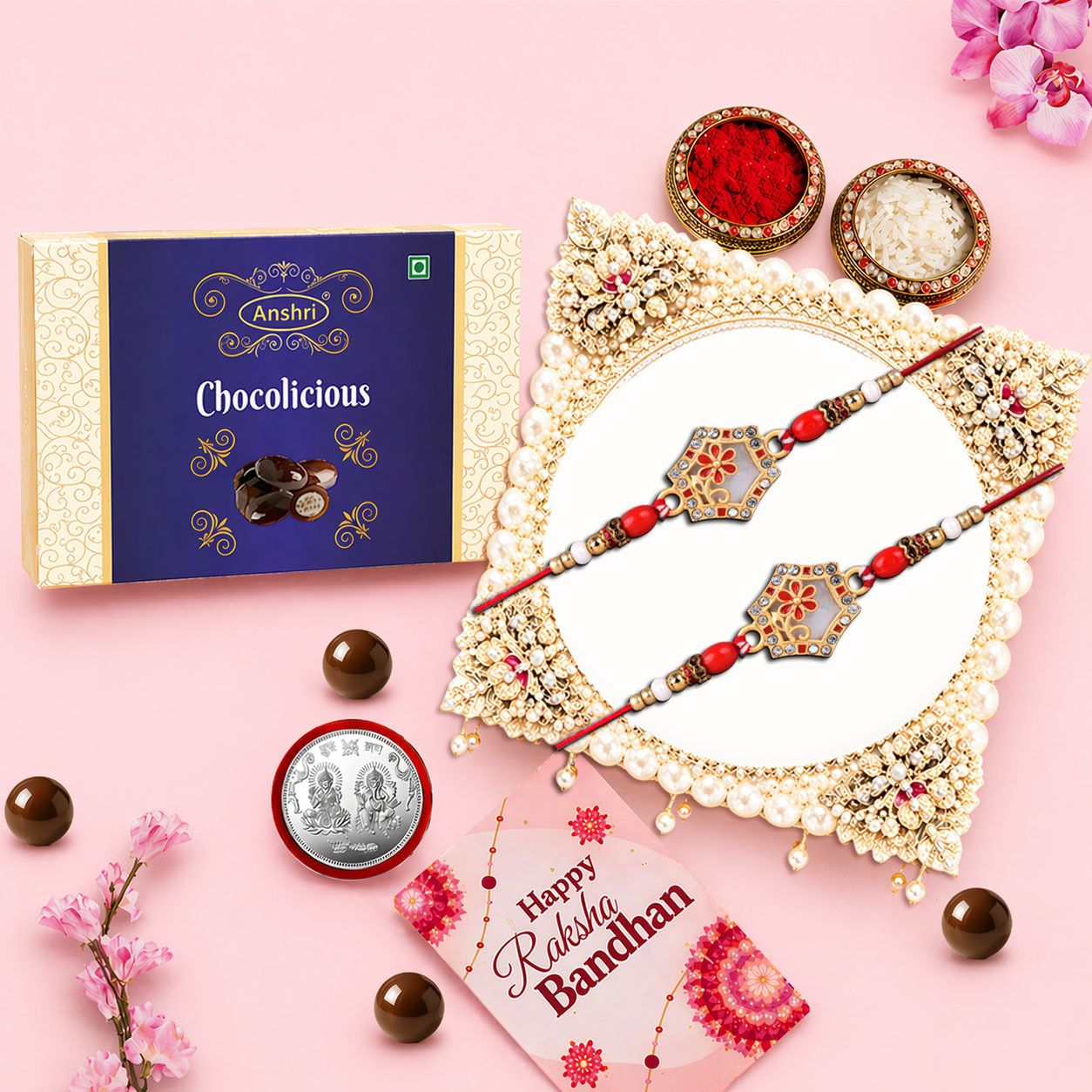 anshri Designer 110-2pis.MBBOOXcopy Assorted Rakhi Set-picture-22