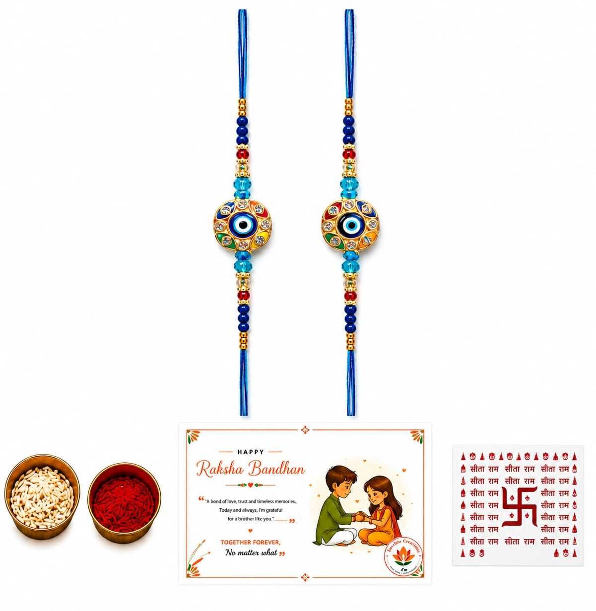 Religious 006 Yarn Chawal Roli Pack, Greeting Card Set-image-17