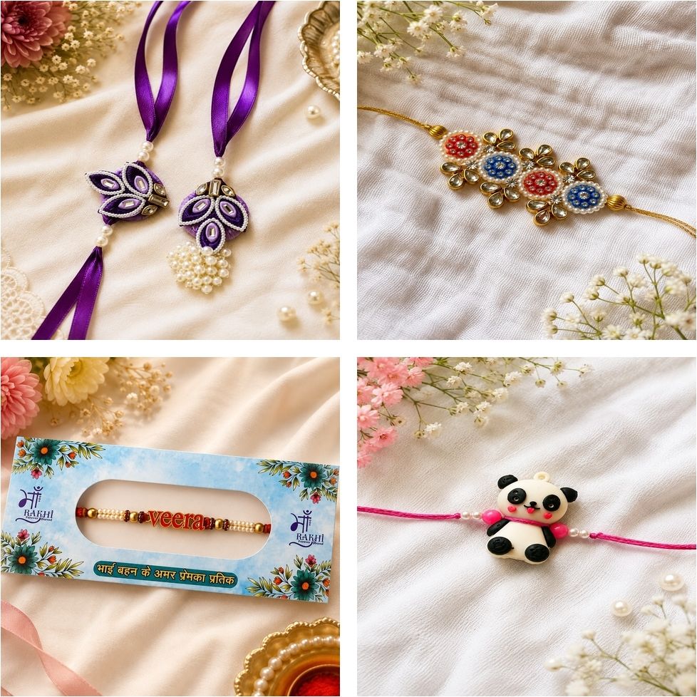shreedecor Designer IKM354 Assorted Rakhi Set-picture-19