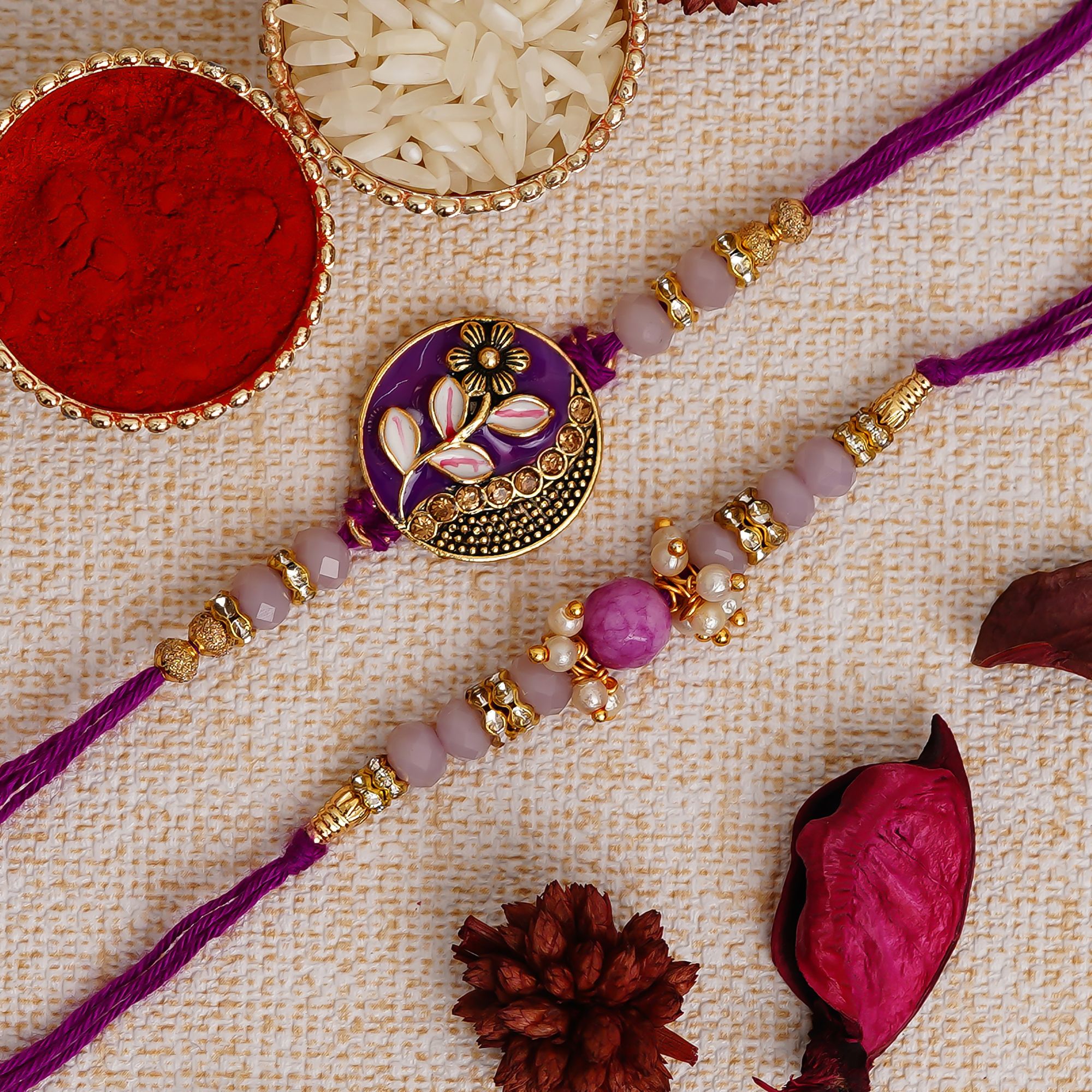 ecraftindia Designer D1247_ECI Assorted Rakhi, Chawal Roli PackSet-picture-15