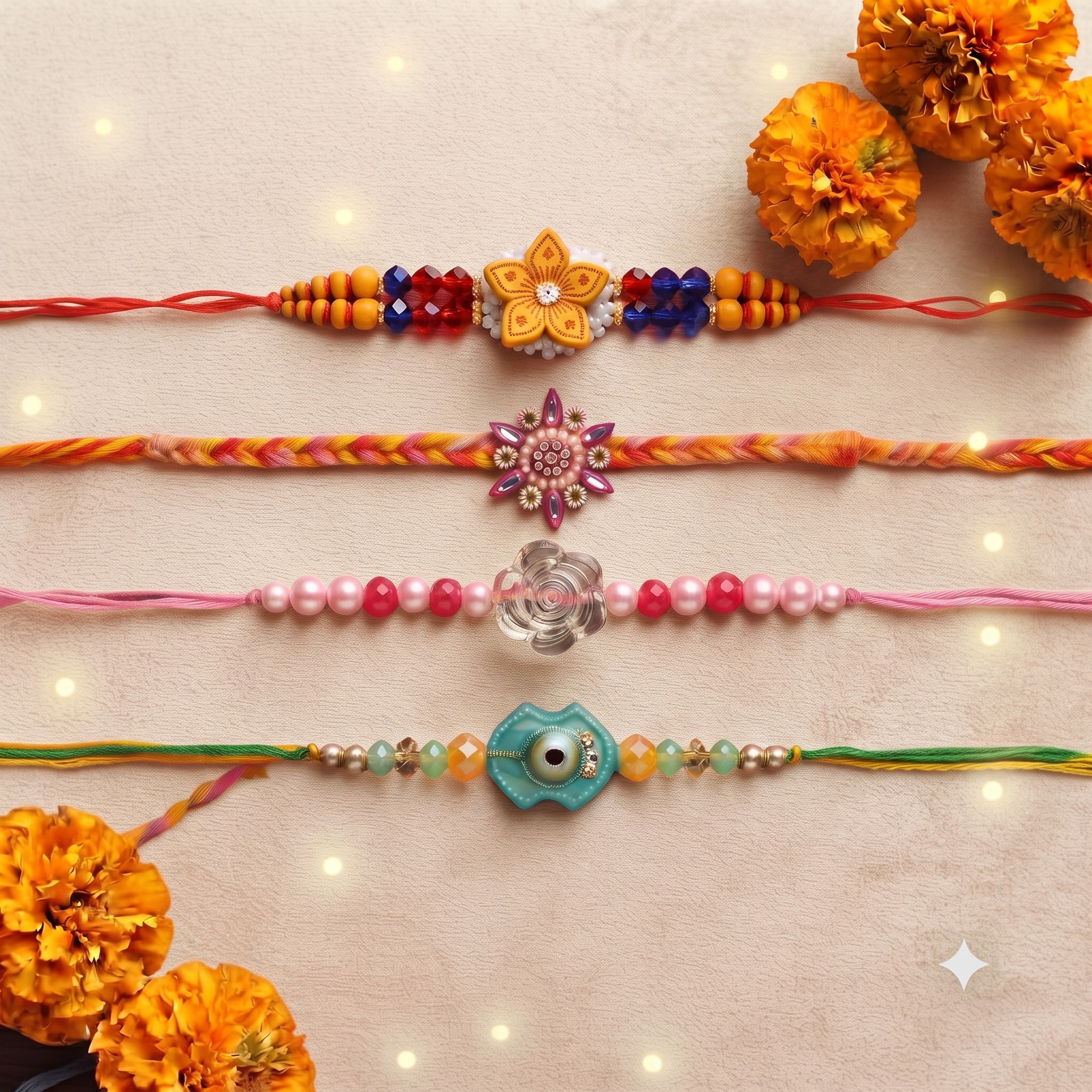 Designer Rakhi Yarn Rakhi Set-image-21