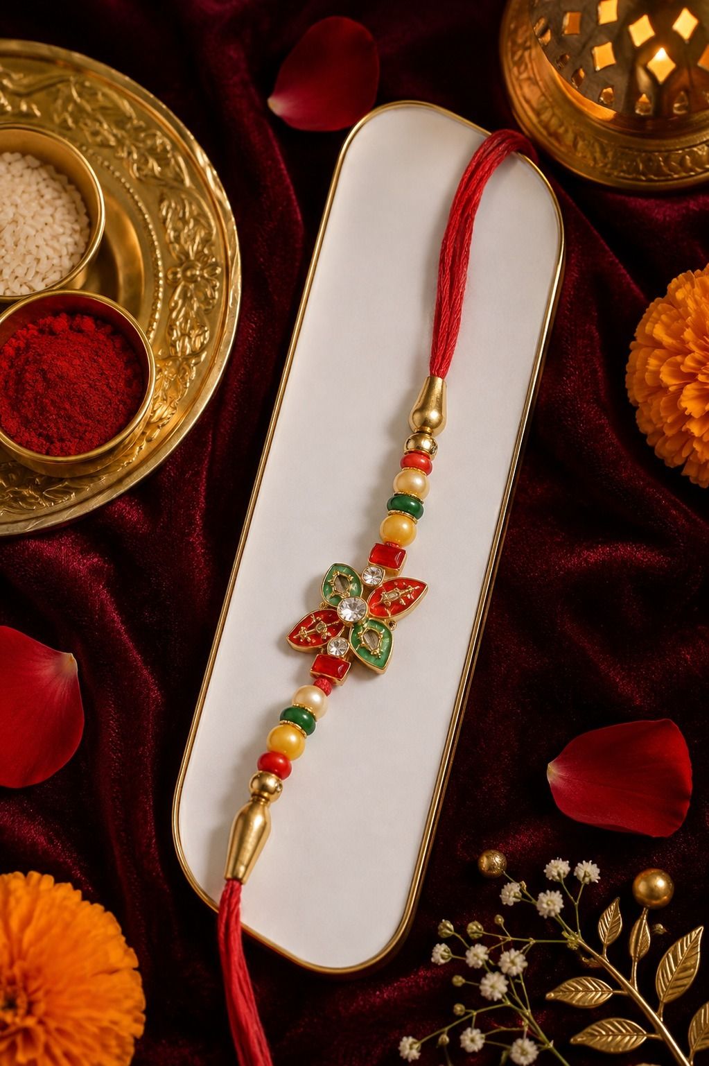Religious RAKHI-009 Assorted Rakhi Set-image-44