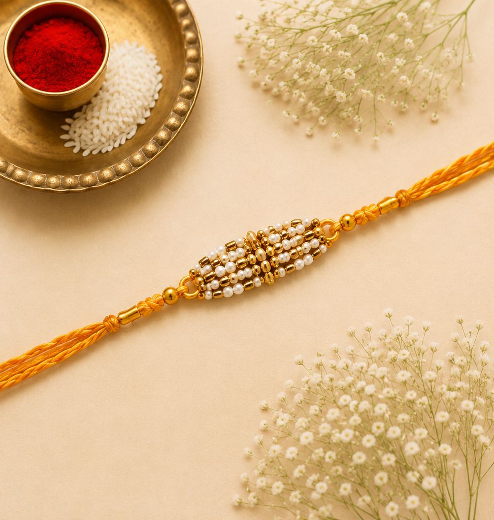 Designer D942 Yellow Assorted Rakhi Set-image-39