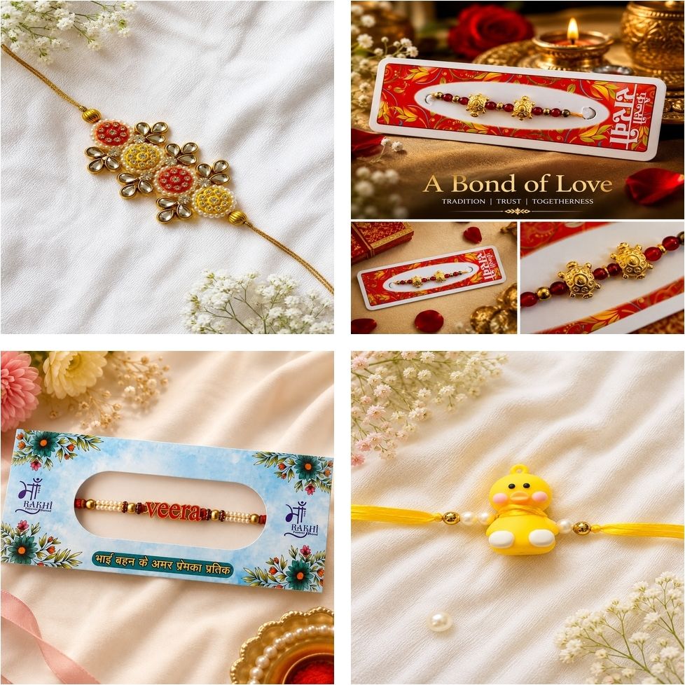 Designer UKP1833 Assorted Rakhi Set-image-38