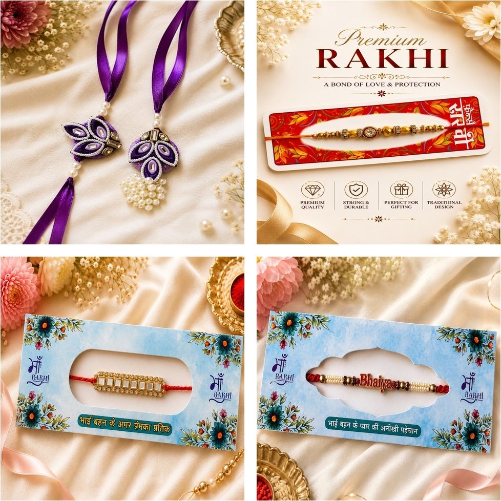 Designer UKP436 Assorted Rakhi Set-image-31