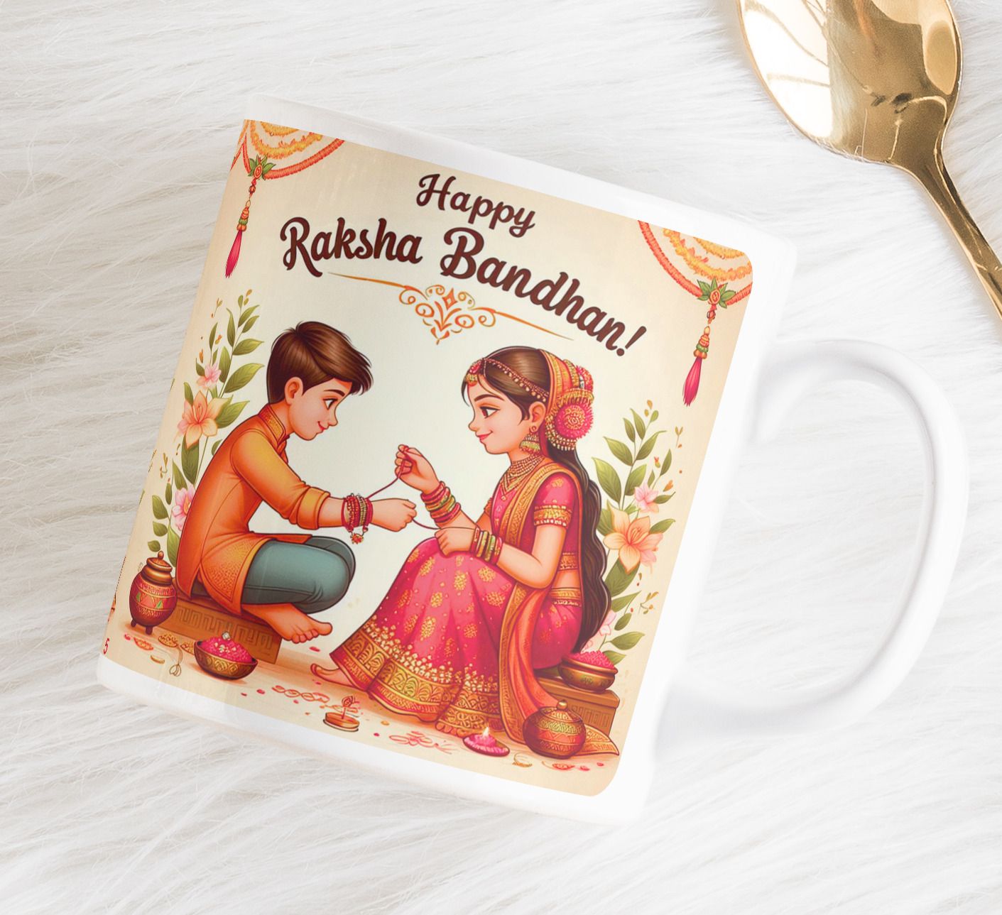 mypooja Raksha Bandhan Coffee Cup RKBD5 New3 RKBD5 New3 Ceramic Coffee Mug-picture-12