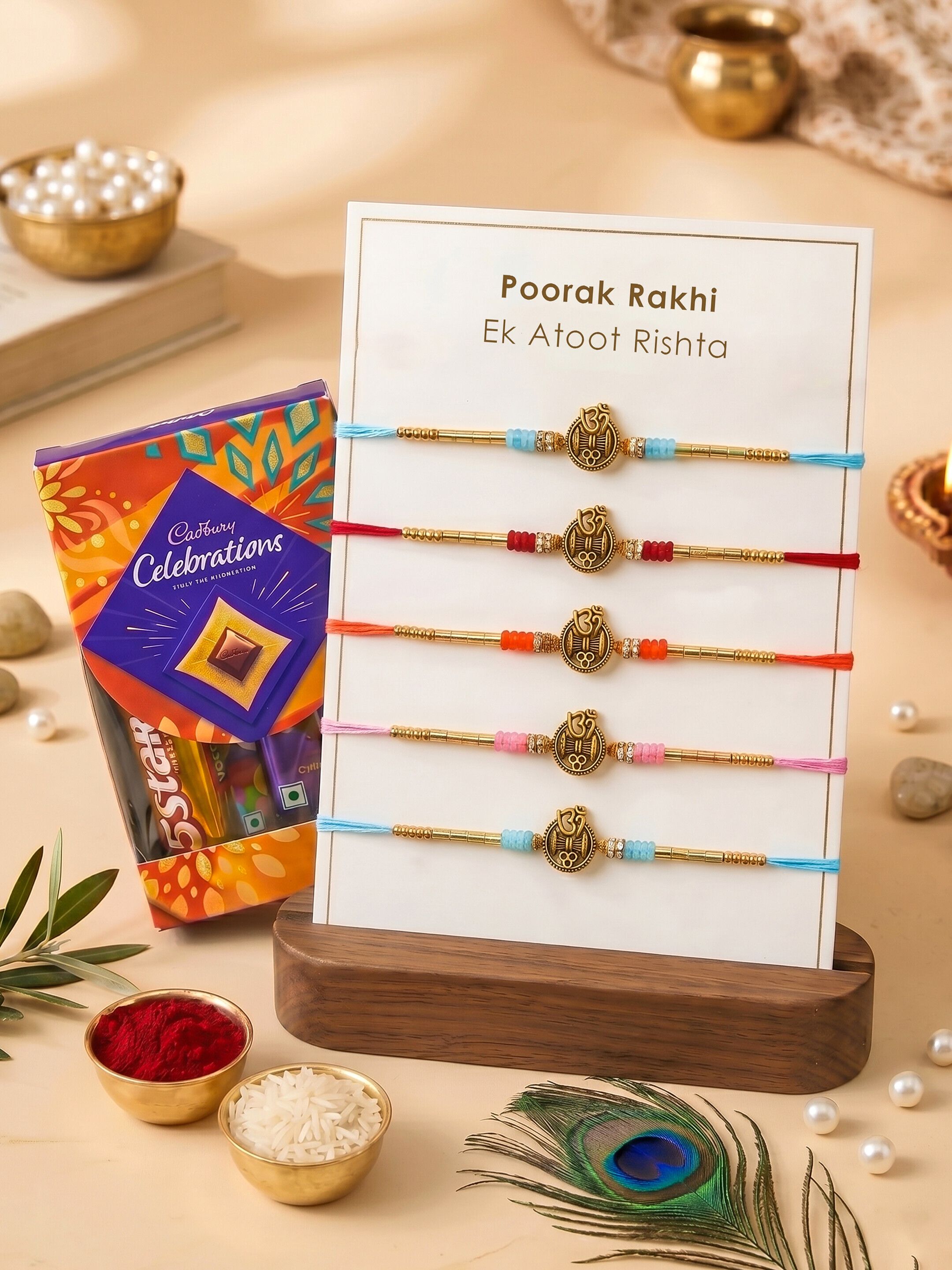 poorak Rakhi Set Assorted Gift Box-picture-21