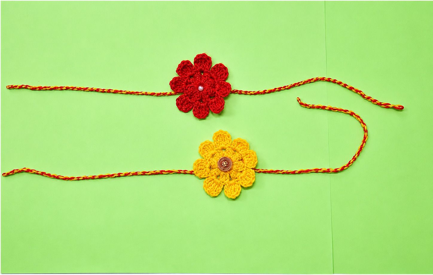 tinymakers Designer R_PB 0708 Mauli Thread Rakhi Set-picture-1